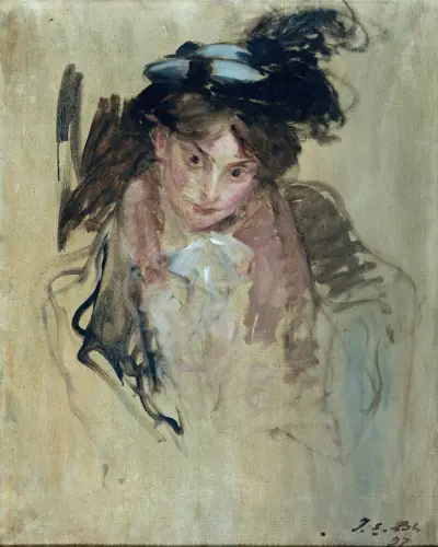 Portrait de femme av Jacques-Émile Blanche
