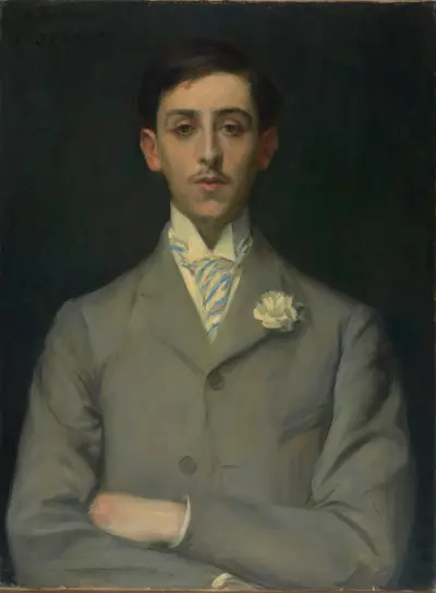 Portrait de Maurice Barrès, 1890 av Jacques-Émile Blanche