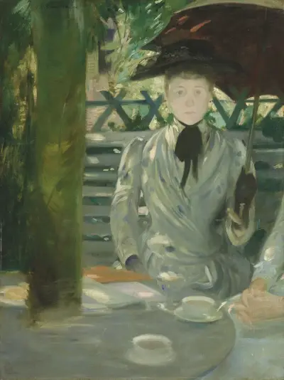 Porträtt av en dam, traditionellt identifierad som Ellen Millicent Cobden (Mrs Walter Sickert) av Jacques-Émile Blanche