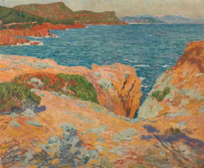 Afternoon in Estérel (Côte d’Azur) av Emile Claus