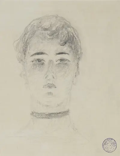 Head of a Woman av Emile Claus