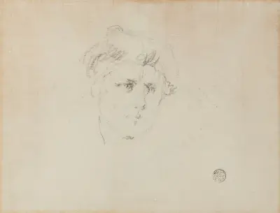 Head of a Woman av Emile Claus