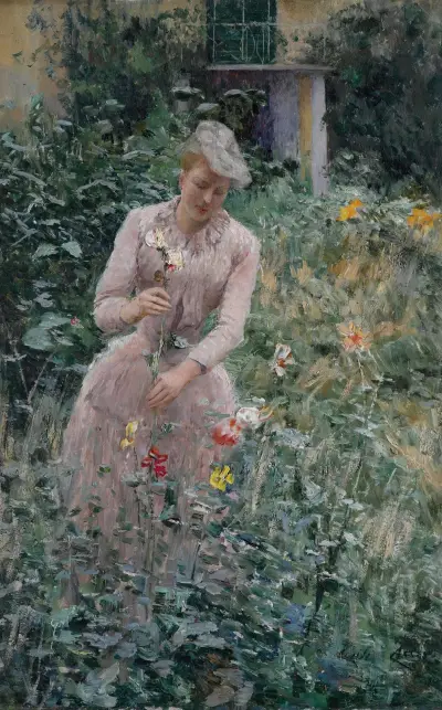 I trädgården av Emile Claus