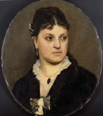 Portrait of the Artist Marie Moreels av Emile Claus