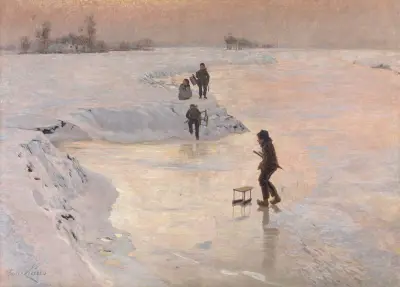 Skaters av Emile Claus