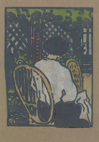 I trädgården av Jean-Émile Laboureur