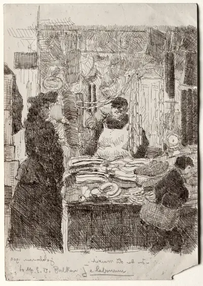 Na starém trhu, 1906 – č. 2, Jean-Émile Laboureur