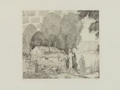 L’Auberge du bord de l’eau av Jean-Émile Laboureur