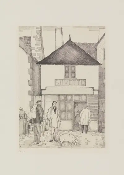 Marknadsdagen av Jean-Émile Laboureur