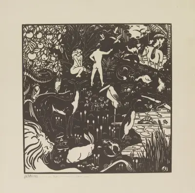 Le paradis terrestre av Jean-Émile Laboureur
