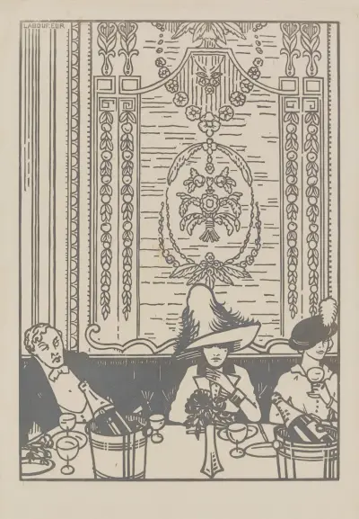Le souper Montmartrois av Jean-Émile Laboureur