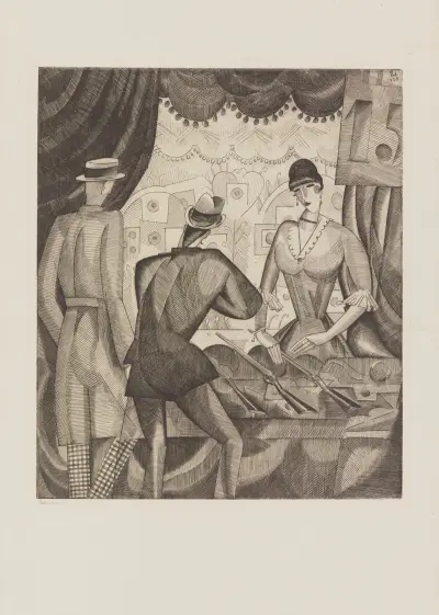 Le tir forain av Jean-Émile Laboureur