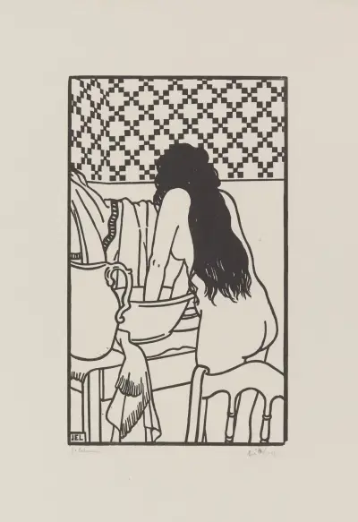 L’eau fraiche – Toilettes av Jean-Émile Laboureur
