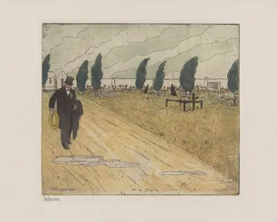 Begravningsentreprenören av Jean-Émile Laboureur