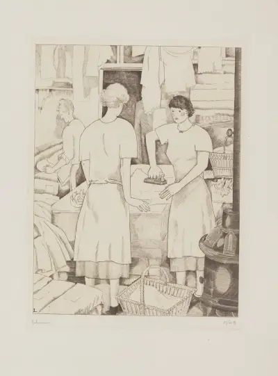 Tvätterskorna av Jean-Émile Laboureur