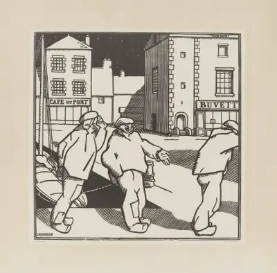 Les matelots ivres av Jean-Émile Laboureur