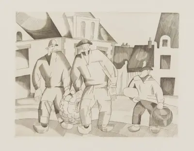 De tre sjömännen av Jean-Émile Laboureur
