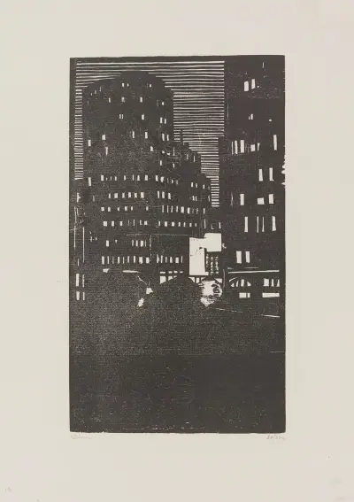 New York le soir av Jean-Émile Laboureur