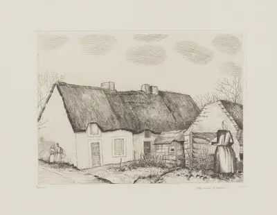 Petites maisons à Cameroun av Jean-Émile Laboureur