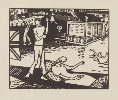 Sur la Tamise av Jean-Émile Laboureur