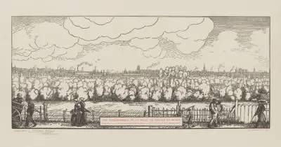 Vue panoramique de la ville de Nantes av Jean-Émile Laboureur