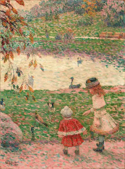 Les Enfants au Parc Montsouris av Claude-Émile Schuffenecker