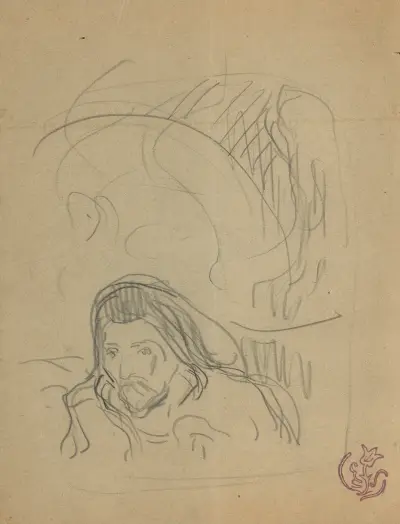 Portrait de Paul Gauguin av Claude-Émile Schuffenecker