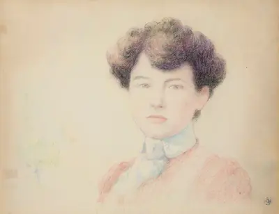 Portrait d’Eugénie de la Rochefoucauld av Claude-Émile Schuffenecker