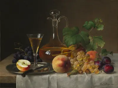 Still Life with Fruit, 1873 av Emilie Preyer