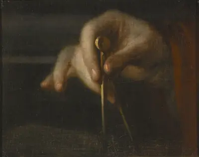Studie av en hand av Georg Engelhard Schröder