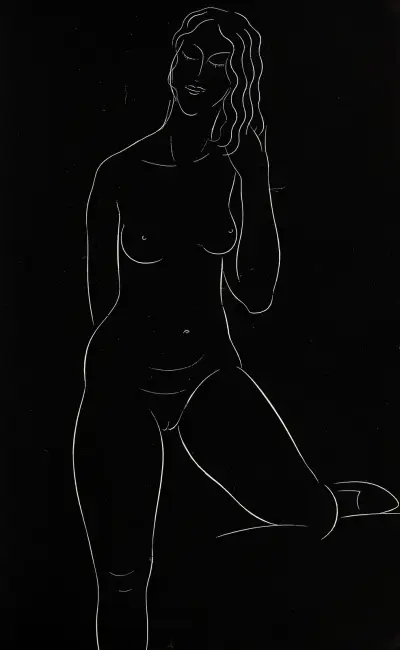 Twenty-five nudes Pl 13 av Eric Gill