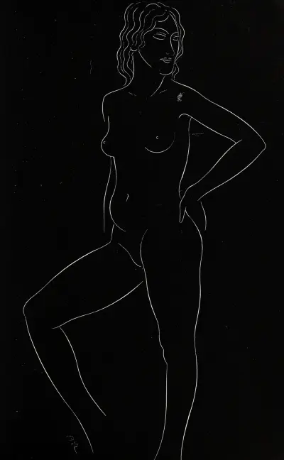 Dvacet pět aktů, list 15, Eric Gill