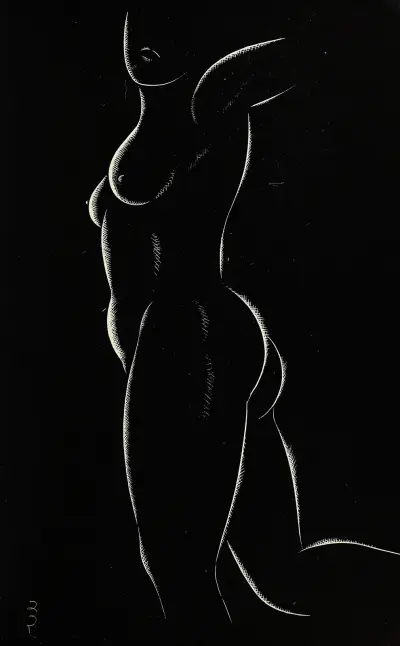 Twenty-five nudes Pl 16 av Eric Gill