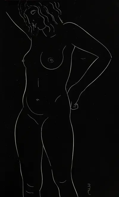 Twenty-five nudes Pl 20 av Eric Gill