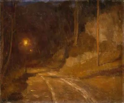 Lamp Light av Erik Werenskiold