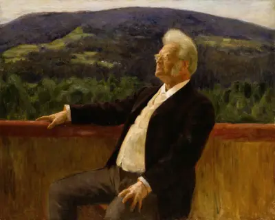 Portrait of the Poet Bjørnstjerne Bjørnson – nr 1 av Erik Werenskiold