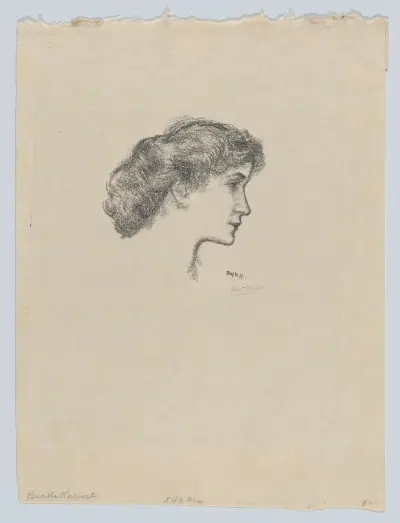 Bertha Kalis (study for poster) av Ernest Haskell