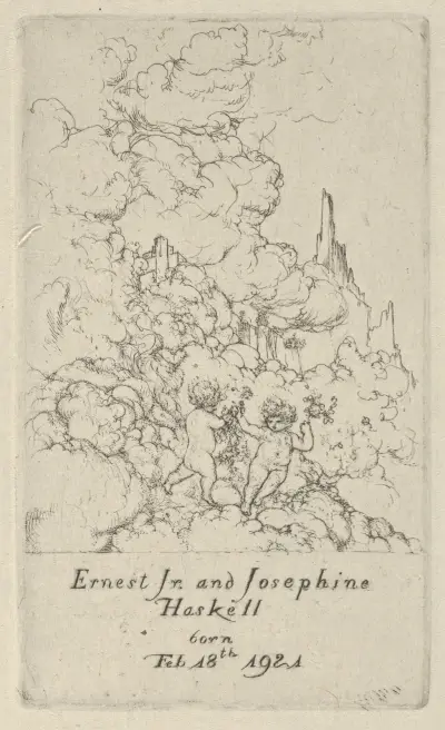 Birth of Ernest Jr., and Josephine Haskell av Ernest Haskell