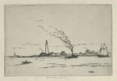 Boston Light av Ernest Haskell