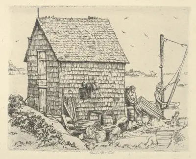 Fish House Idyll av Ernest Haskell