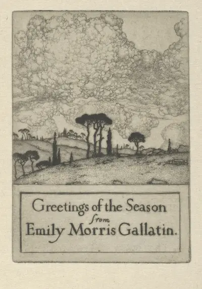 Greetings of the Season from Emily Morris Gallatin av Ernest Haskell