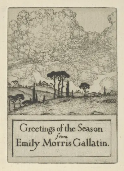 Greetings of the Season from Emily Morris Gallatin av Ernest Haskell