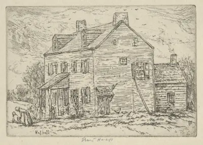 Gammalt hus – Staten Island av Ernest Haskell