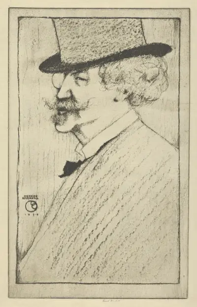 Porträtt av Whistler av Ernest Haskell