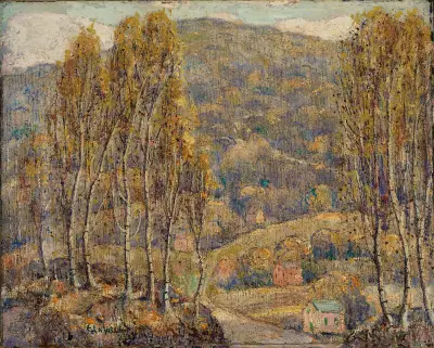 Beeches av Ernest Lawson