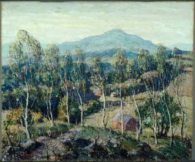 New England Birches av Ernest Lawson