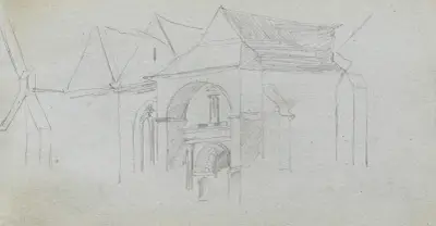 Architectural Study av Ernest Meissonier