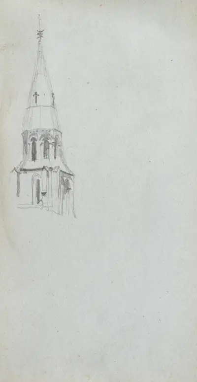 Church Spire av Ernest Meissonier