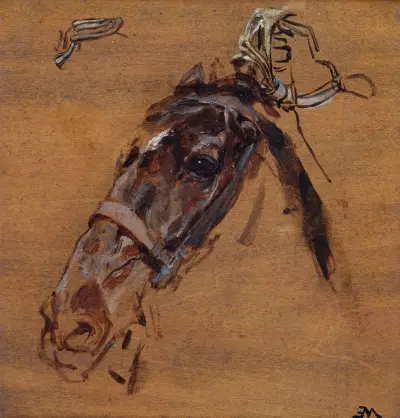 Horse’s Head (study) av Ernest Meissonier