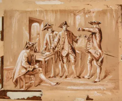 Raccoleurs av Ernest Meissonier